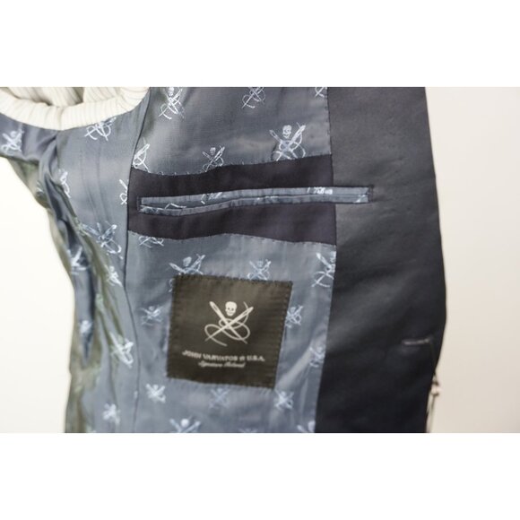 John Varvatos Bleecker Navy Formal Wool 2 Pc Tuxedo Jacket Pants Sz 36R NEW - Picture 9 of 12